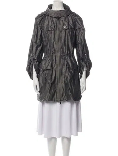 Pre-owned Burberry Parka In Grey