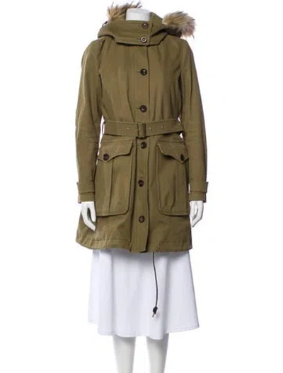 Pre-owned Burberry Parka In Neutral