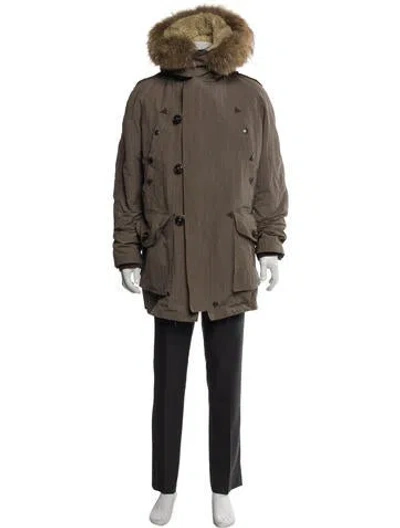 Pre-owned Burberry Parka In Neutral
