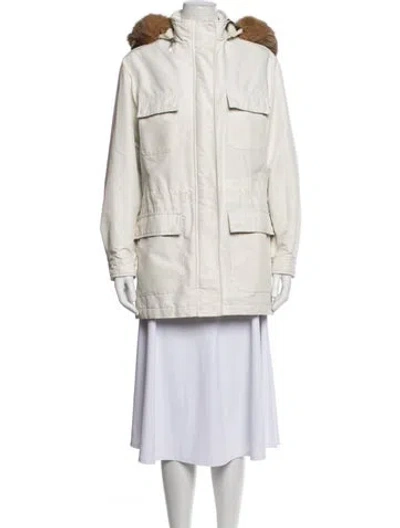 Pre-owned Burberry Parka In Neutrals