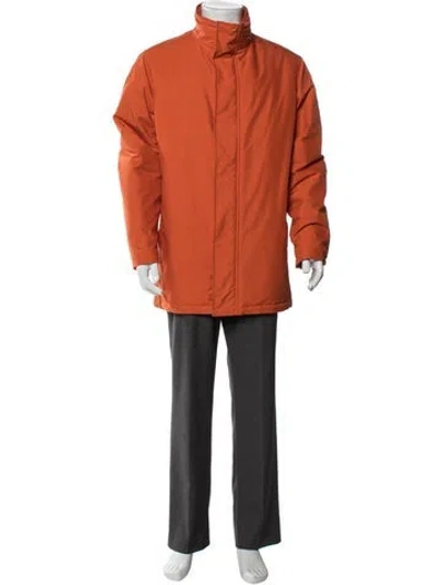 Pre-owned Burberry Parka In Orange