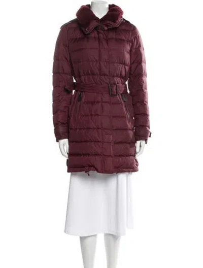 Pre-owned Burberry Parka In Purple