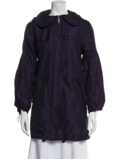 Pre-owned Burberry Parka In Purple