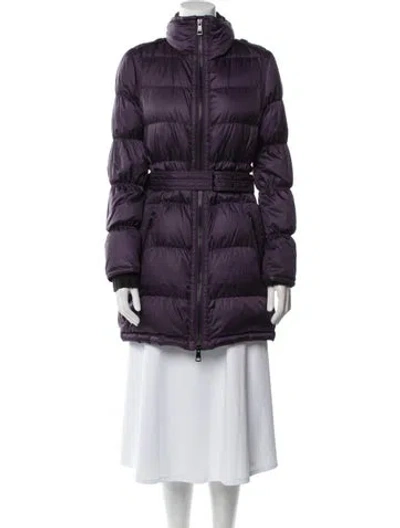 Pre-owned Burberry Parka In Purple