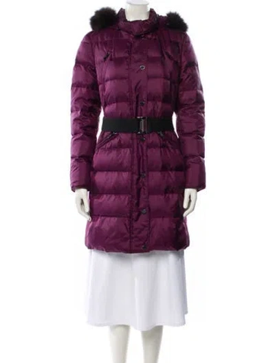 Pre-owned Burberry Parka In Purple