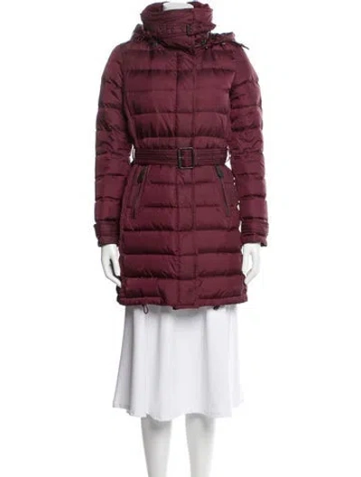 Pre-owned Burberry Parka In Purple