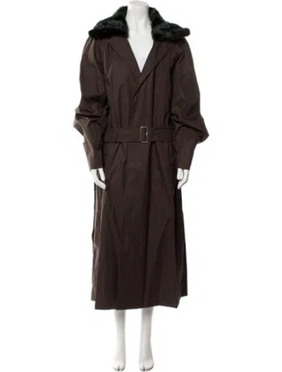 Pre-owned Burberry Parka W/ Tags In Green