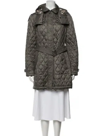 Pre-owned Burberry Parka W/ Tags In Green
