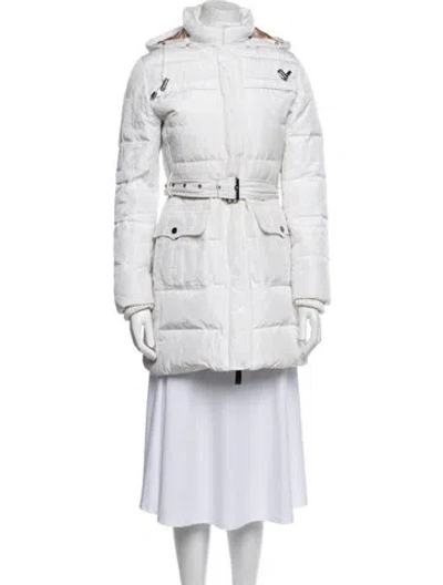 Pre-owned Burberry Parka In White