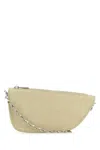 Burberry Pastel Green Leather Micro Shield Crossbody Bag In Green
