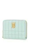 BURBERRY PASTEL LIGHT-BLUE NAPPA LEATHER LOLA WALLET