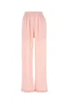 Burberry Ekd Silk Jacquard Wide-leg Trousers
