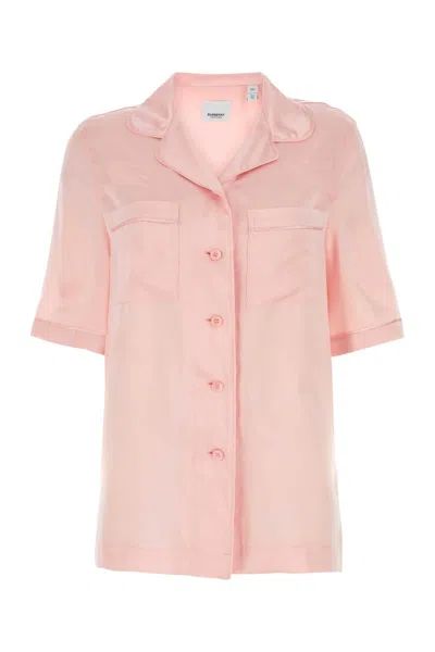 Burberry Pastel Pink Satin Shirt