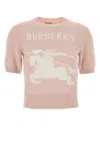 Burberry Pastel Pink Wool Sweater In Pink