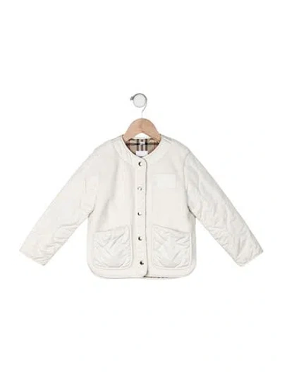 Pre-owned Burberry Babies' Patch Pocket Jacket In Neutral