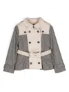 Burberry Patchwork Design Blazer In Grey