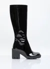 BURBERRY PATENT LEATHER KNEE HIGH BOOTS