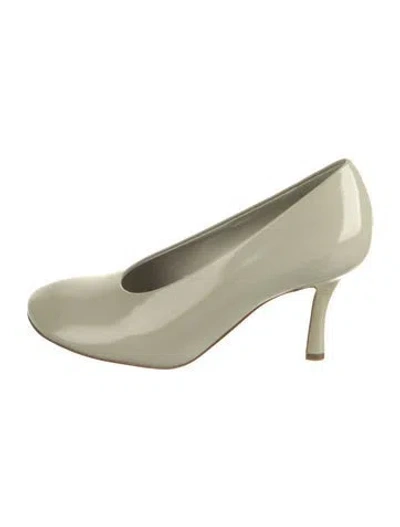 Pre-owned Burberry Patent Leather Pumps W/ Tags In Green