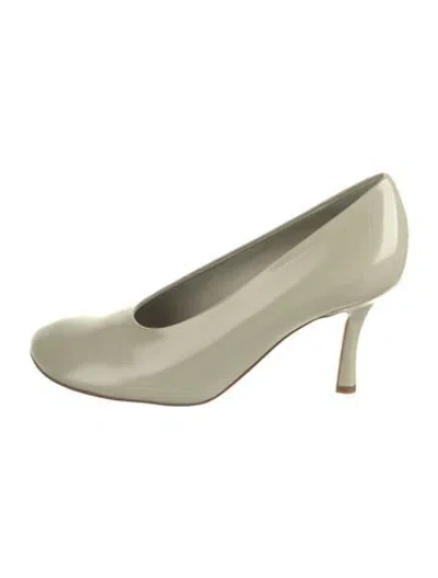 Pre-owned Burberry Patent Leather Pumps W/ Tags In Green