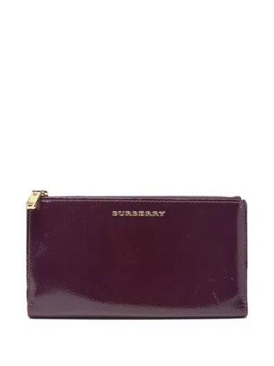 Pre-owned Burberry Patent-leather Wallet
