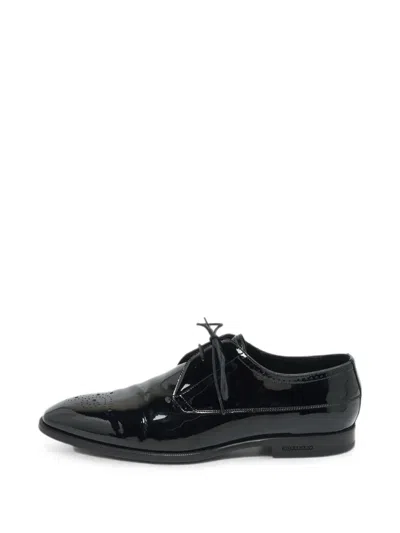 Pre-owned Burberry Patent-leather Shoes In Black