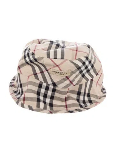 Pre-owned Burberry Pattern Print Bucket Hat In Neutral