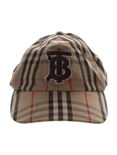 Pre-owned Burberry Patterned Baseball Cap In Neutral