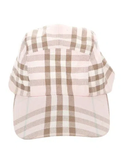 Pre-owned Burberry Patterned Baseball Cap In Pink
