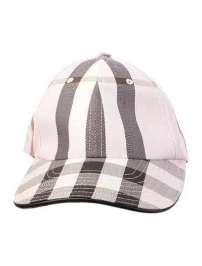 Pre-owned Burberry Patterned Baseball Cap In Pink