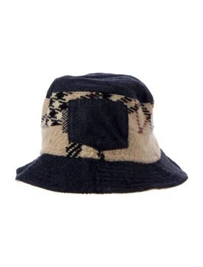 Pre-owned Burberry Patterned Bucket Hat In Blue