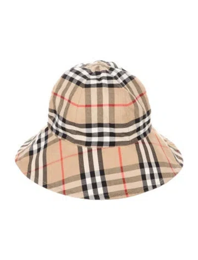 Pre-owned Burberry Patterned Bucket Hat In Brown