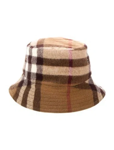 Pre-owned Burberry Patterned Bucket Hat In Neutral