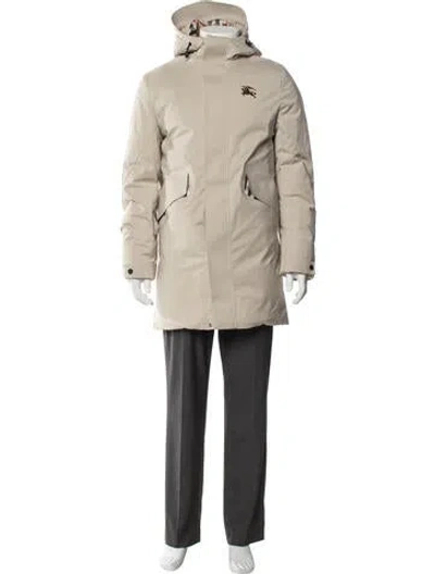 Pre-owned Burberry Patterned Parka In Neutral