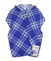 Burberry Patterned Shawl In Blue