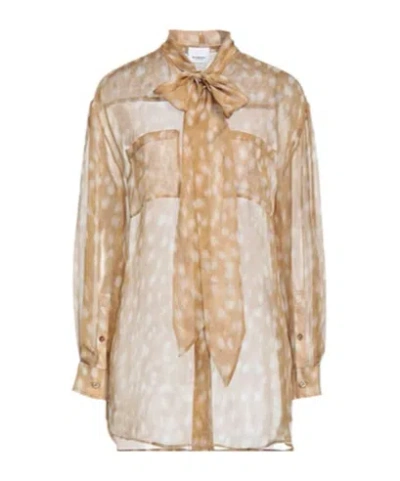 Burberry Patterned Shirts  Blouses In Gray