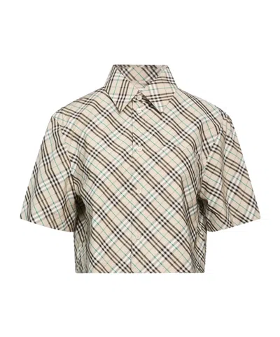 Burberry Patterned Shirts  Blouses In Gray