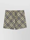 Burberry Patterned Swim Trunks Elastic Waistband In Multi