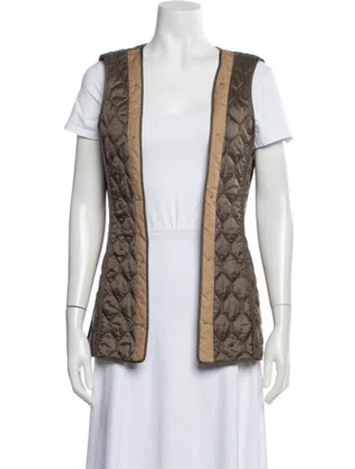 Pre-owned Burberry Patterned Vest In Blue