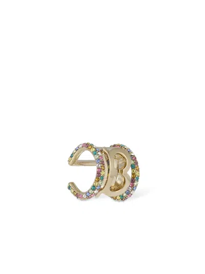Burberry Pavé Logo Ear Cuff In Multi