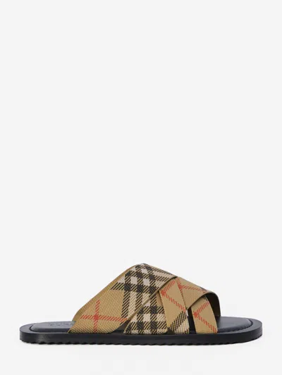 BURBERRY PAVILION CHECK SANDALS