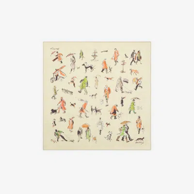 Burberry Paws On Parade Silk Scarf In Kite