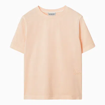 Burberry Kids'  Childrens Cotton T-shirt In Pastel Peach