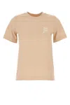 Burberry Women Peach Cotton T-shirt