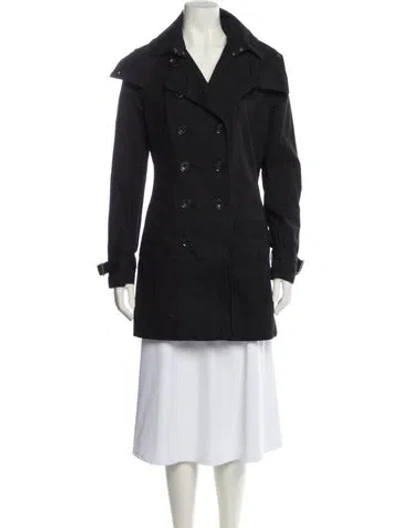 Pre-owned Burberry Peacoat In Black