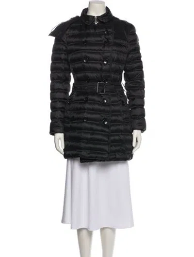 Pre-owned Burberry Peacoat In Black