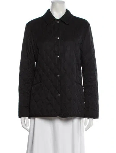 Pre-owned Burberry Peacoat In Black