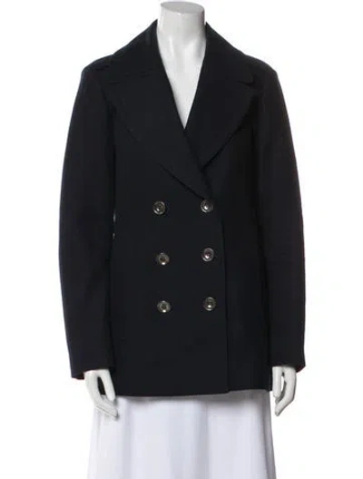 Pre-owned Burberry Peacoat In Blue