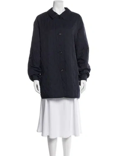 Pre-owned Burberry Peacoat In Blue