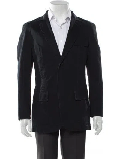 Pre-owned Burberry Peacoat In Blue