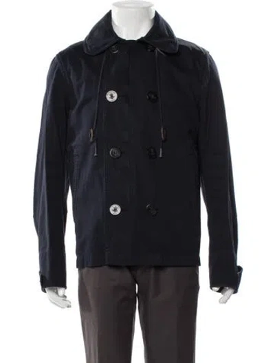 Pre-owned Burberry Peacoat In Blue